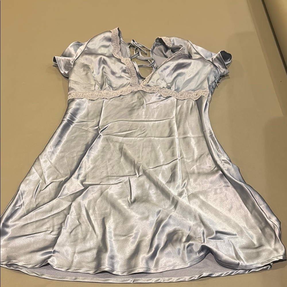PacSun Silver and Blue Chemise Intimates